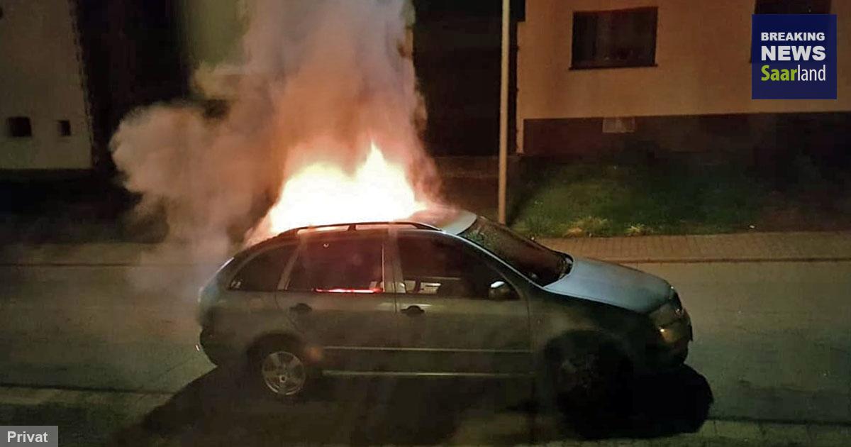 Wichtiger Zeuge gesucht: Unbekannter zündet Auto in Heusweiler an –  Breaking News Saarland