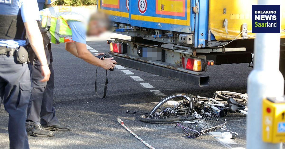 Kreuzung erst gestern eröffnet: Radfahrer von Sattelschlepper getötet –  Breaking News Saarland